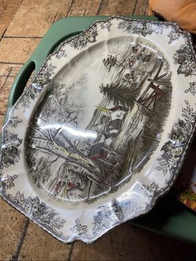 The Friendly Village Johnson Bros Vintage Platter made in England